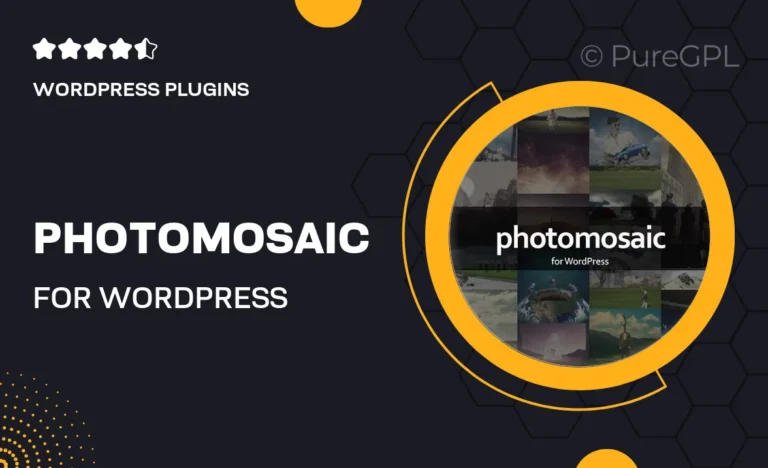 photomosaic for wordpress