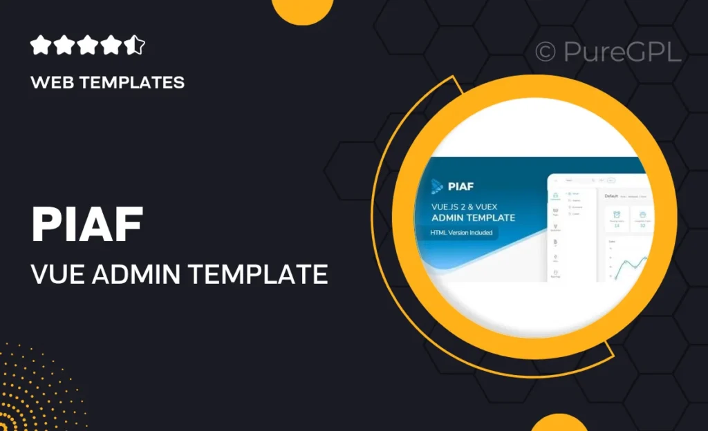 Piaf – Vue Admin Template 57 Piaf – Vue Admin Template