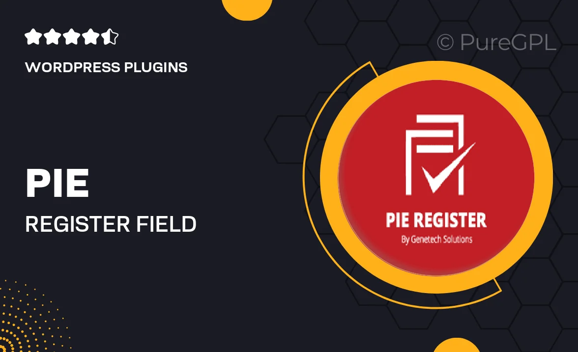Pie register | Field Visibility