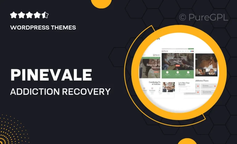 pinevale addiction recovery and rehabilitation center wordpress theme