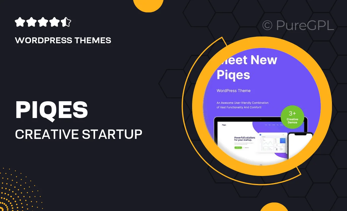 Piqes | Creative Startup & Agency WordPress Theme