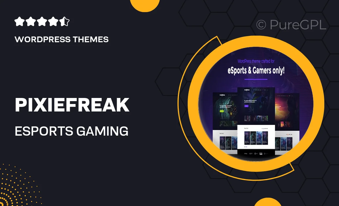 PixieFreak – Esports Gaming Theme For Teams & Tournaments WordPress Theme