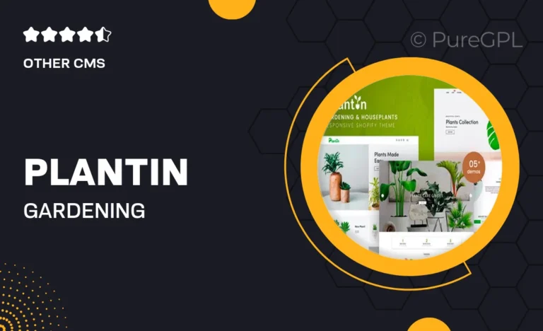 plantin gardening houseplants shopify theme