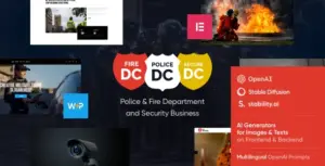 Police & Fire Department and Security Business WordPress Theme