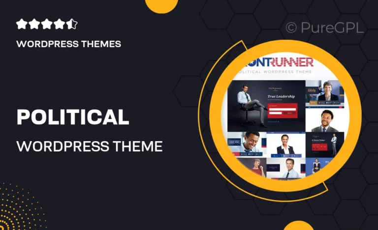 political wordpress theme frontrunner