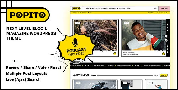 popito blog magazine wordpress theme 1