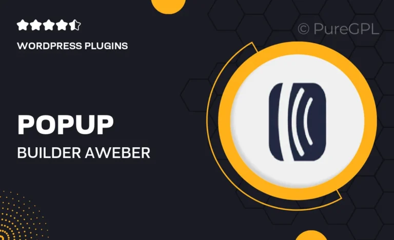 popup builder aweber