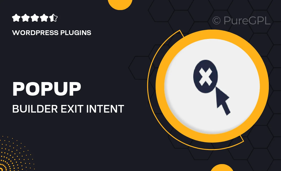 Popup builder | Exit Intent