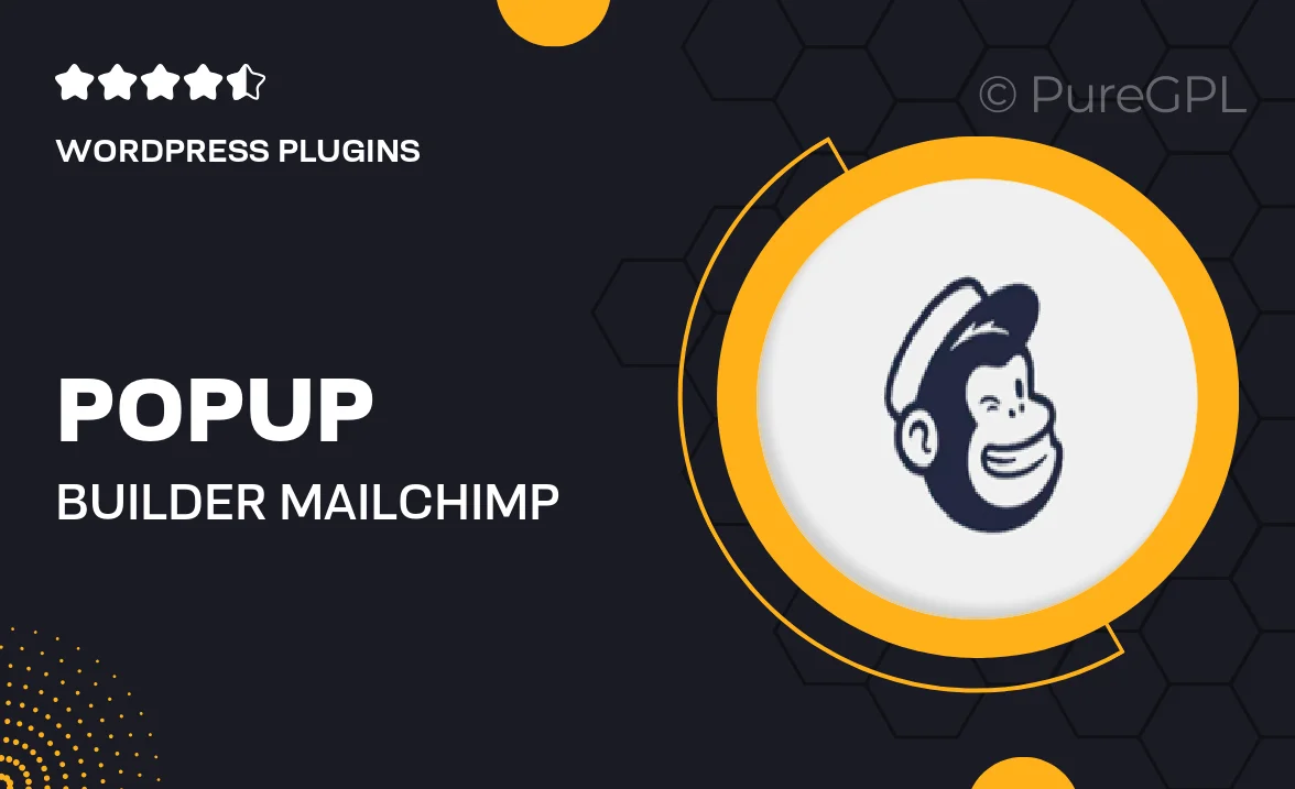 Popup builder | MailChimp Popup