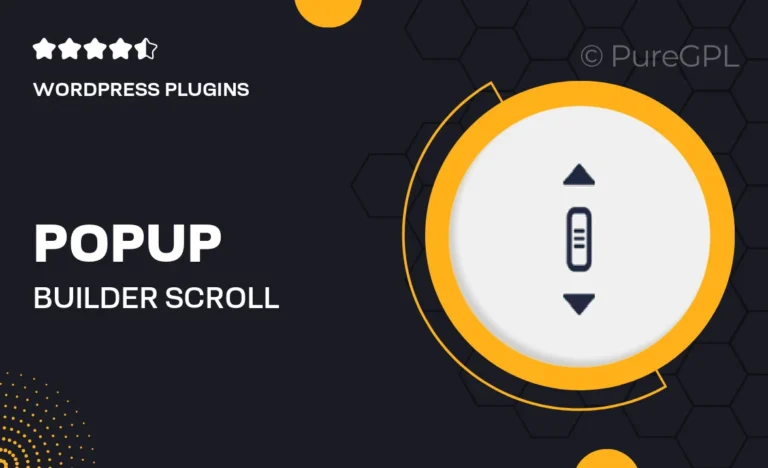 popup builder scroll triggered popup