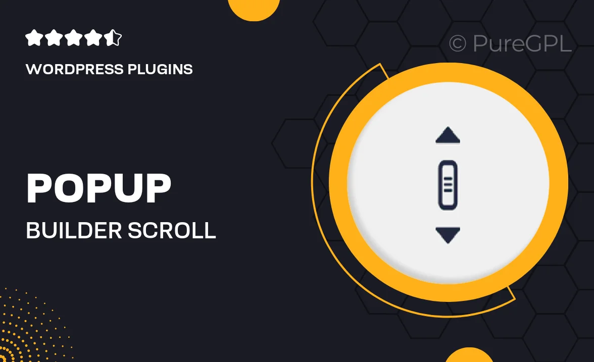 Popup builder | Scroll Triggered Popup