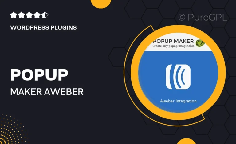 popup maker aweber integration