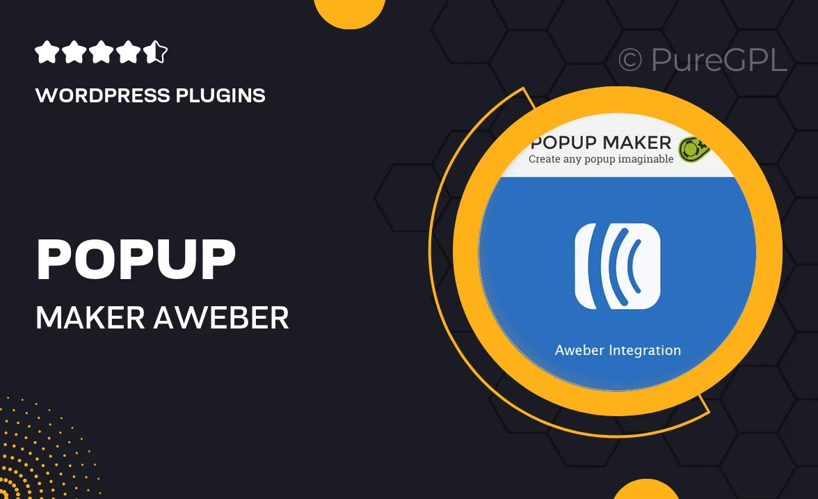 Popup Maker – Aweber Integration