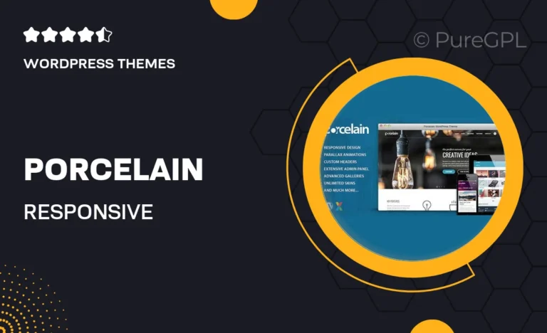 porcelain responsive multi purpose theme