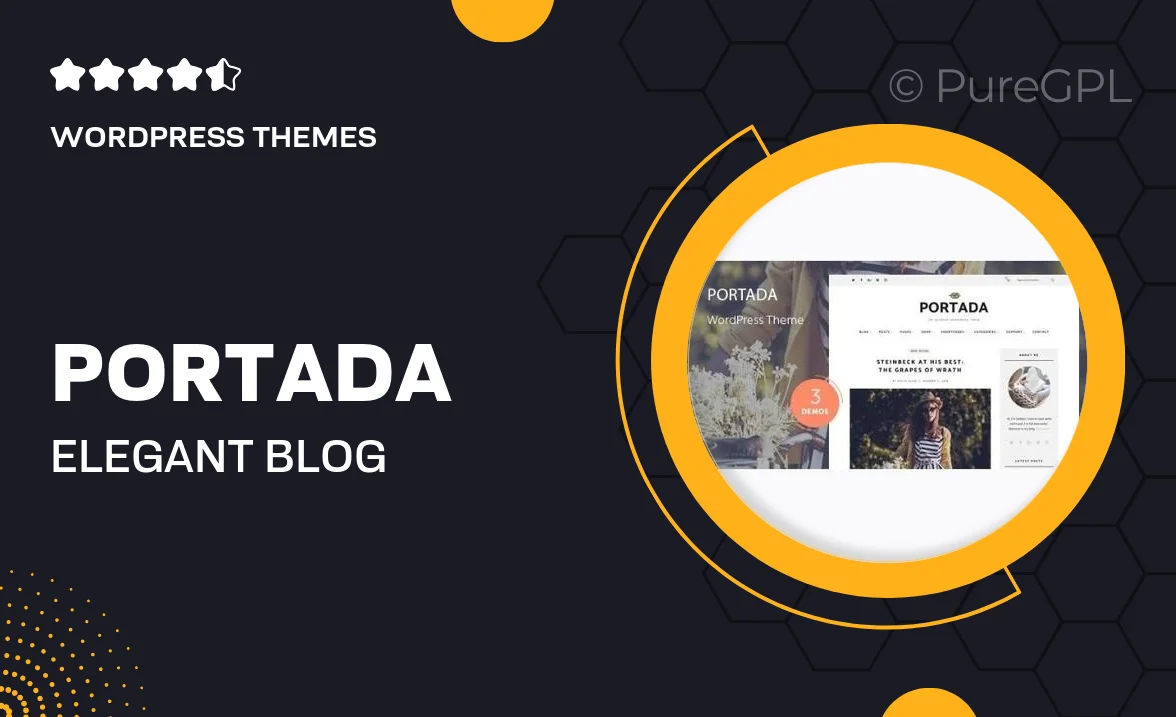 Portada – Elegant Blog Blogging WordPress Theme