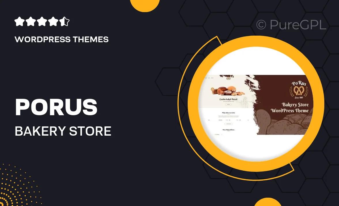 Porus – Bakery Store WordPress Theme