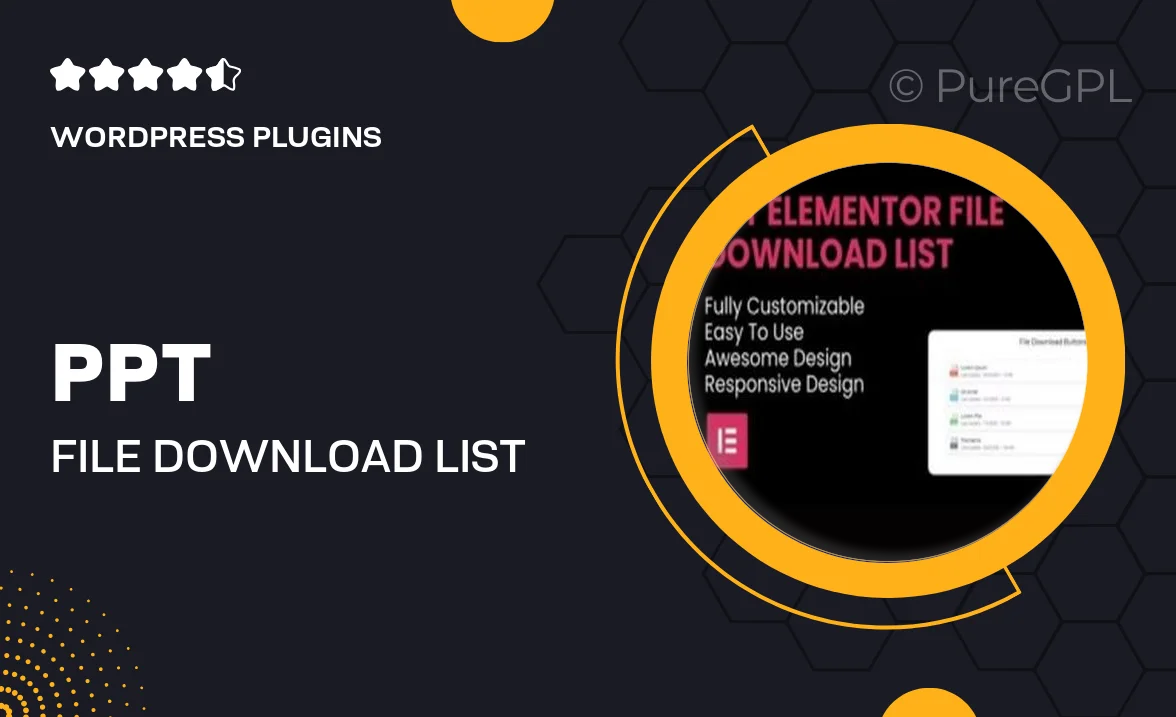 PPT – File Download List Elementor Widget