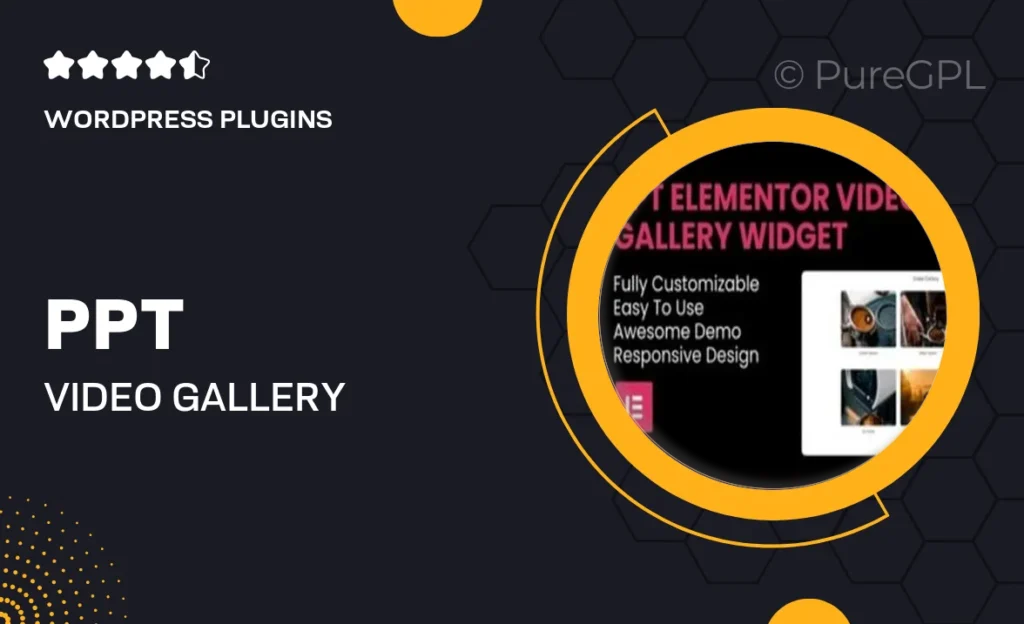 PPT – Video Gallery Elementor Widget