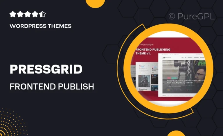 pressgrid frontend publish reaction multimedia