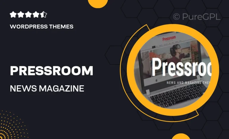 pressroom news magazine wordpress theme
