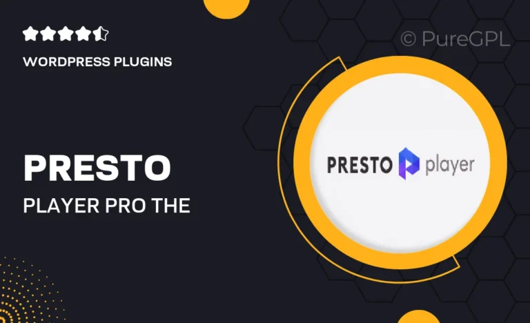 presto player pro the ultimate wordpress video player plugin