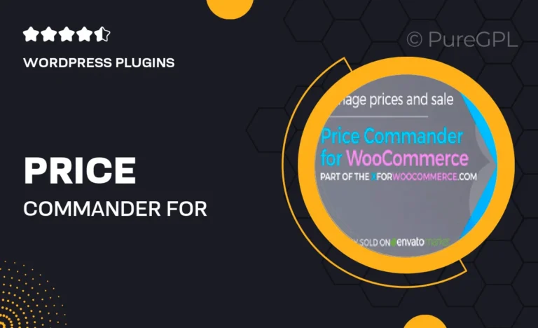 price commander for woocommerce