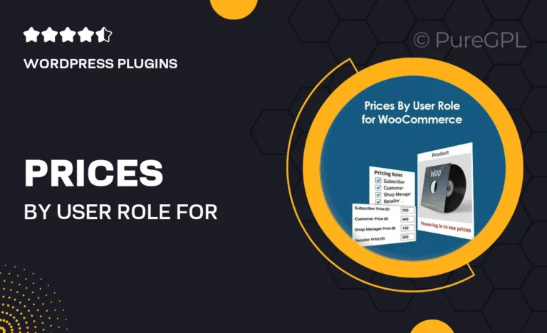 prices by user role for woocommerce