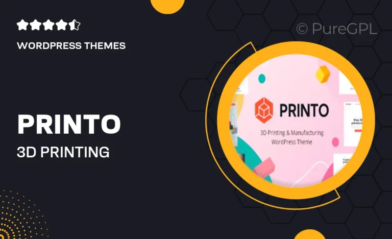printo 3d printing manufacturing wordpress theme