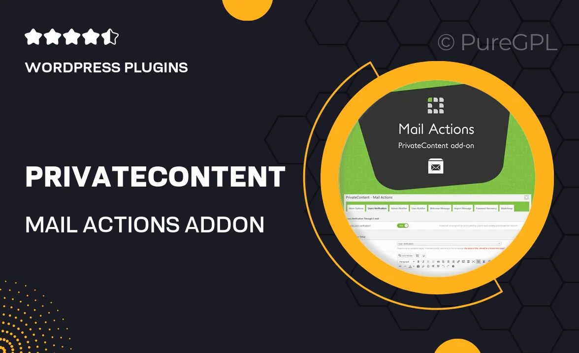 PrivateContent – Mail Actions Add-on