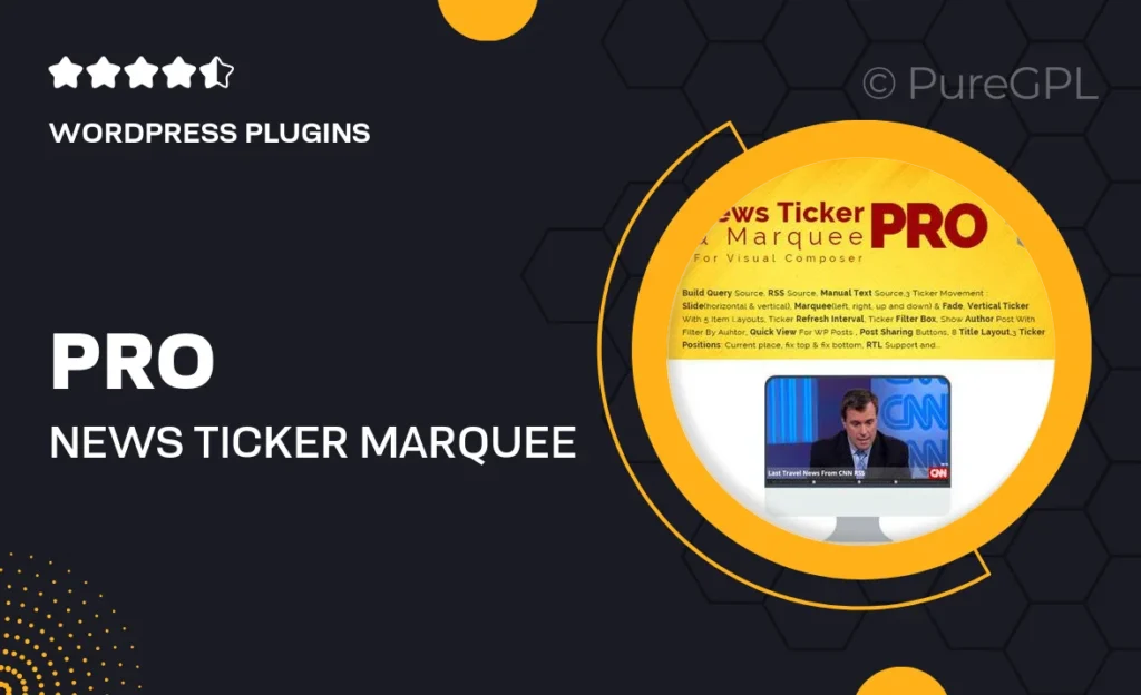 Pro News Ticker & Marquee for Visual Composer 36 Pro News Ticker & Marquee for Visual Composer