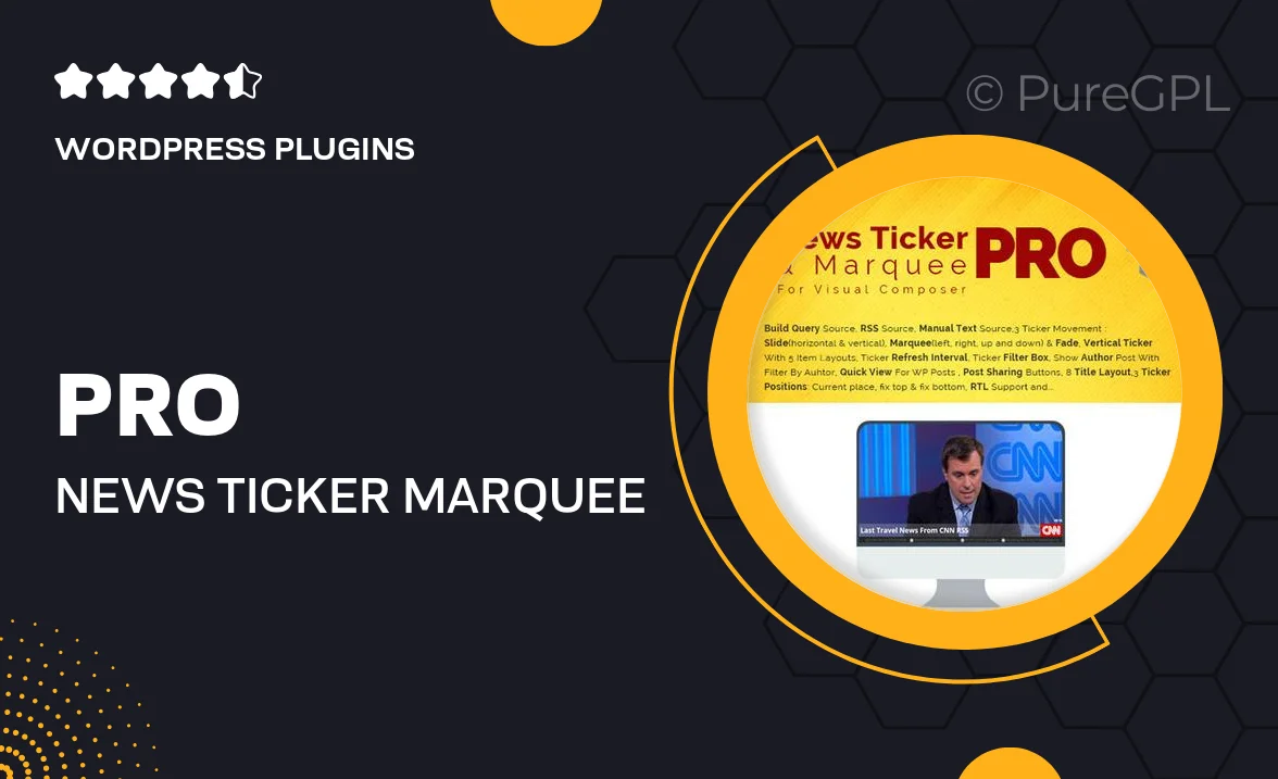 Pro News Ticker & Marquee for Visual Composer