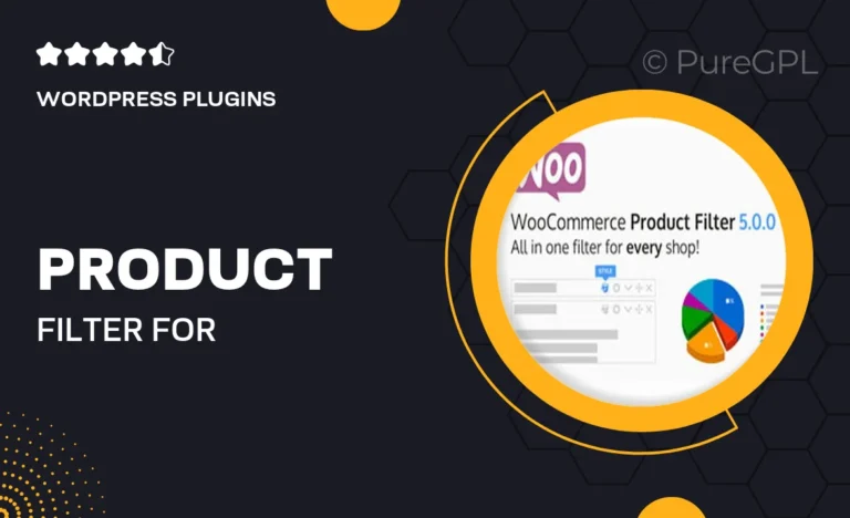 product filter for woocommerce