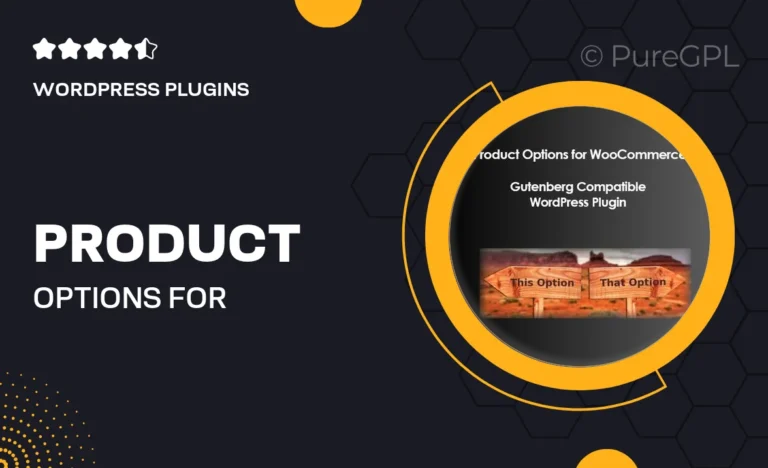 product options for woocommerce