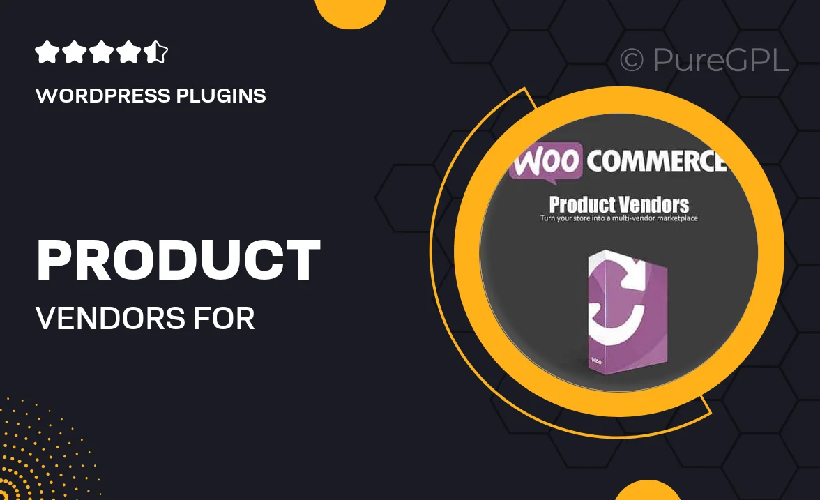 Product Vendors for WooCommerce