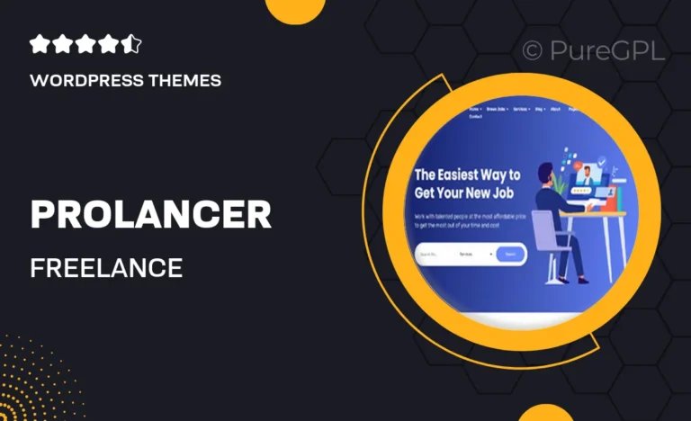 prolancer freelance marketplace wordpress theme