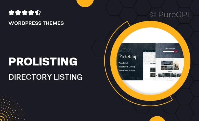 prolisting directory listing wordpress theme