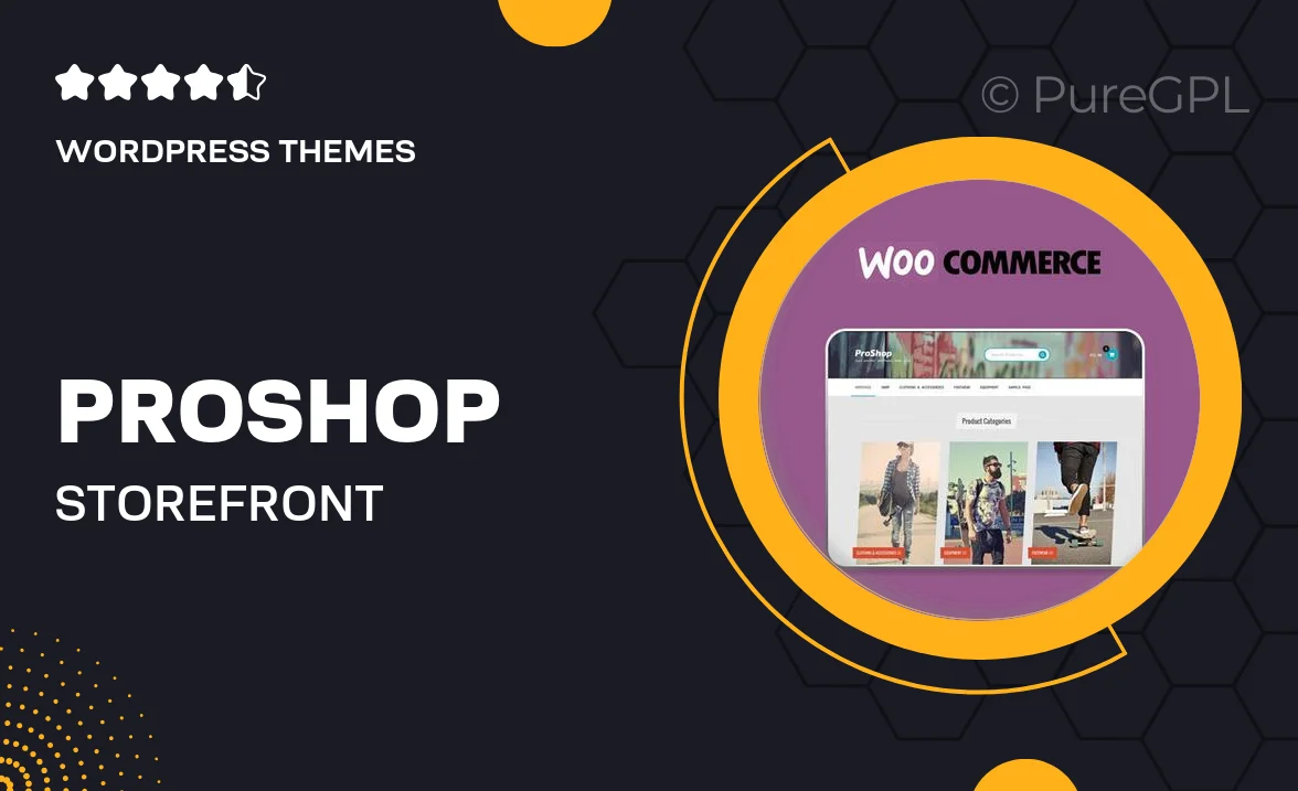 Proshop Storefront WooCommerce Theme