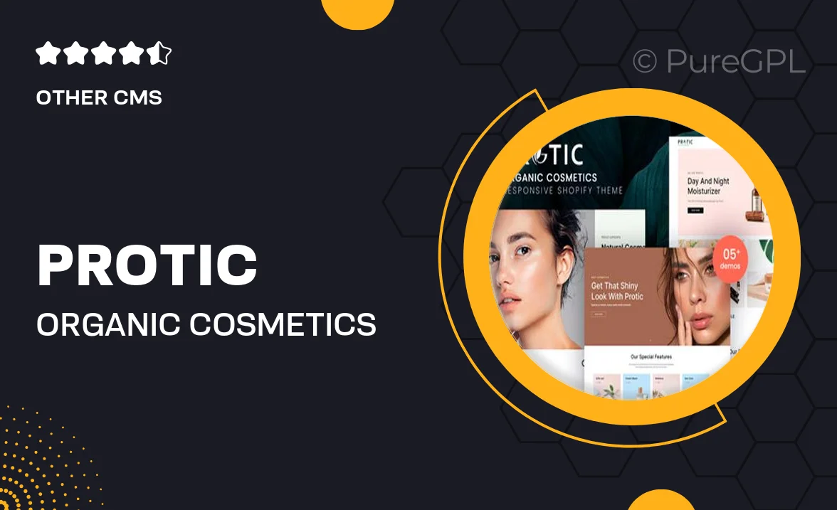 Protic – Organic Cosmetics Shopify Theme
