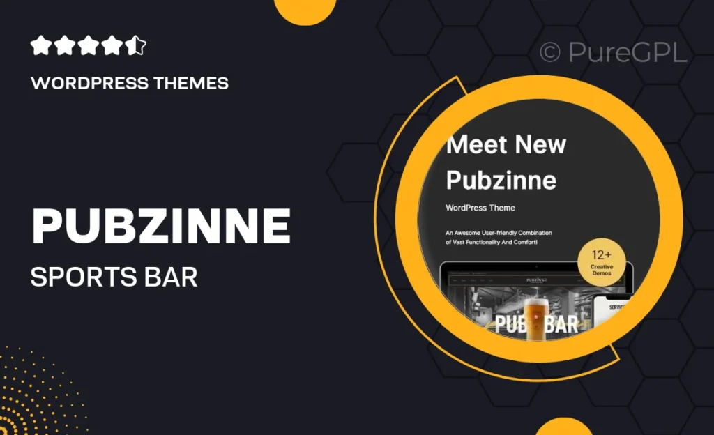 Pubzinne – Sports Bar WordPress Theme 7 Pubzinne – Sports Bar WordPress Theme
