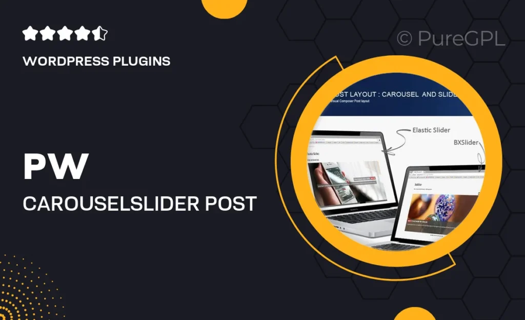 PW Carousel/Slider Post Layout For Visual Composer 30 PW Carousel/Slider Post Layout For Visual Composer