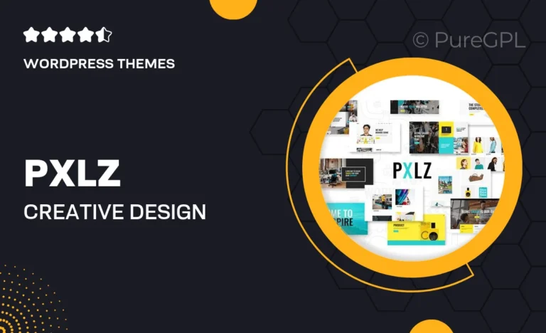 pxlz creative design agency theme