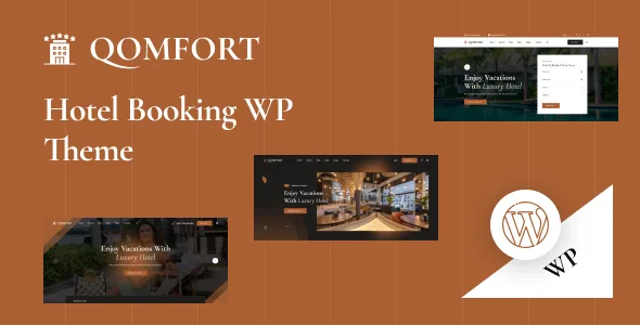 qomfort hotel booking wordpress theme 1