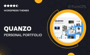 Quanzo – Personal Portfolio WordPress Theme