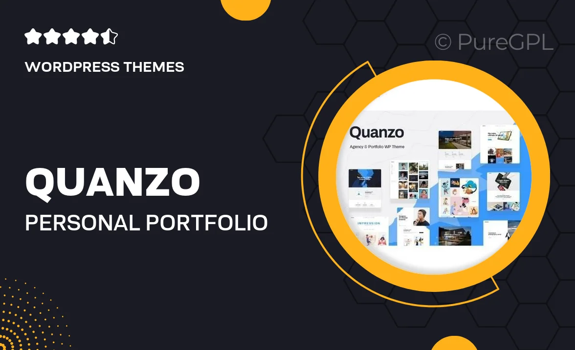 Quanzo – Personal Portfolio WordPress Theme