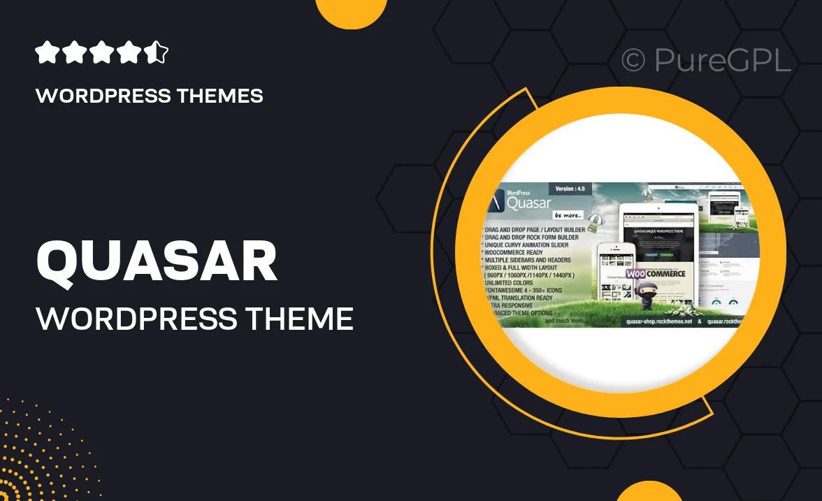 Quasar – WordPress Theme with Animation Builder