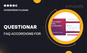 Questionar – FAQ Accordions for Elementor