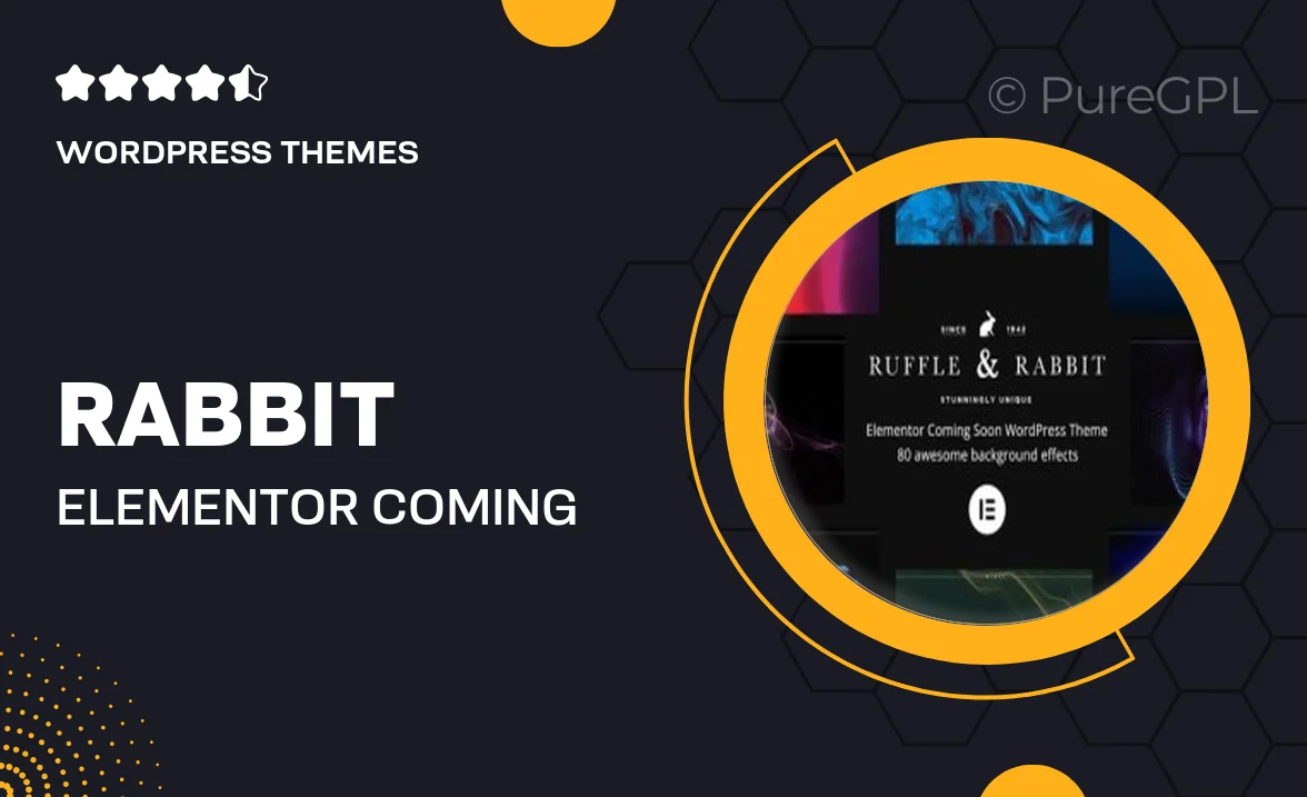 Rabbit – Elementor Coming Soon WordPress Theme