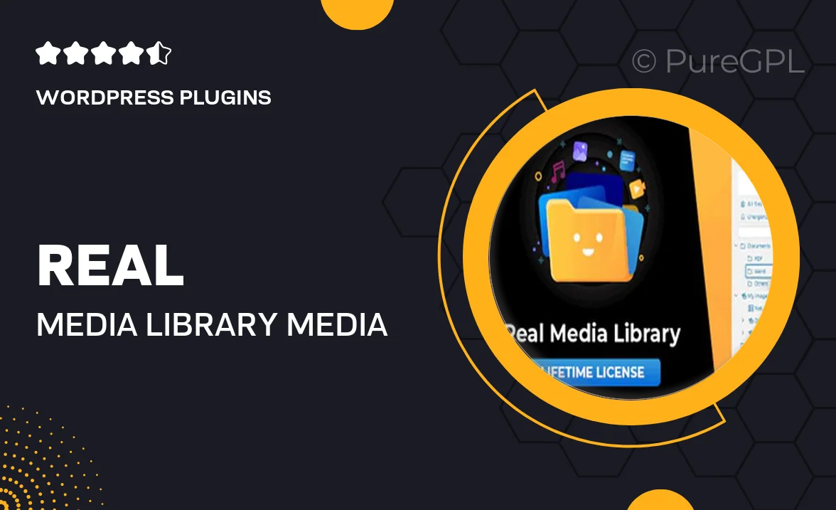 Real Media Library – Media Library Folder & File Manager for Media Management in WordPress