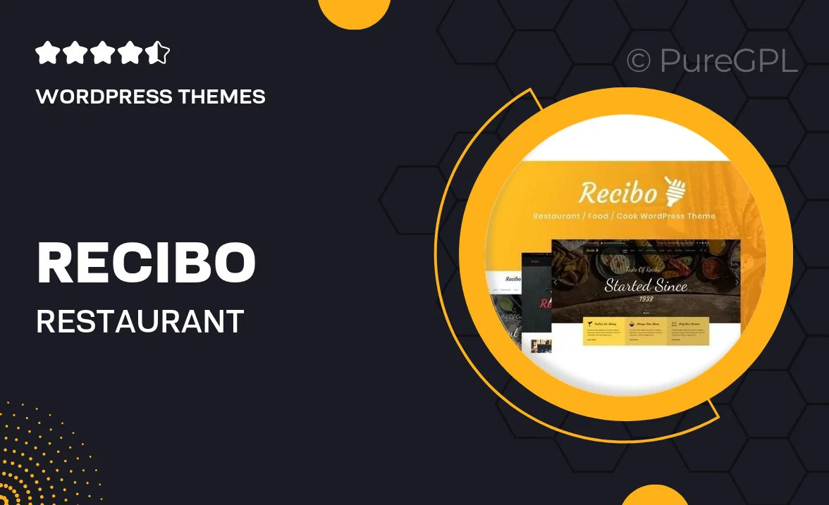 Recibo – Restaurant WordPress