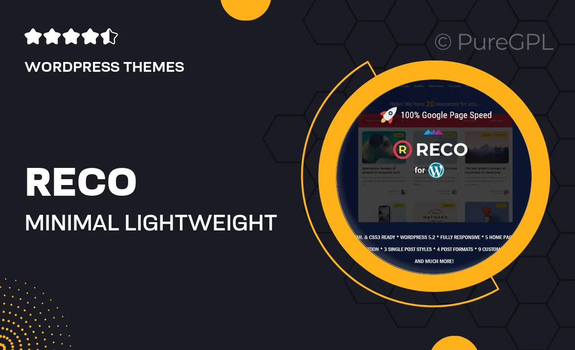 Reco – Minimal Lightweight Theme for Freebies